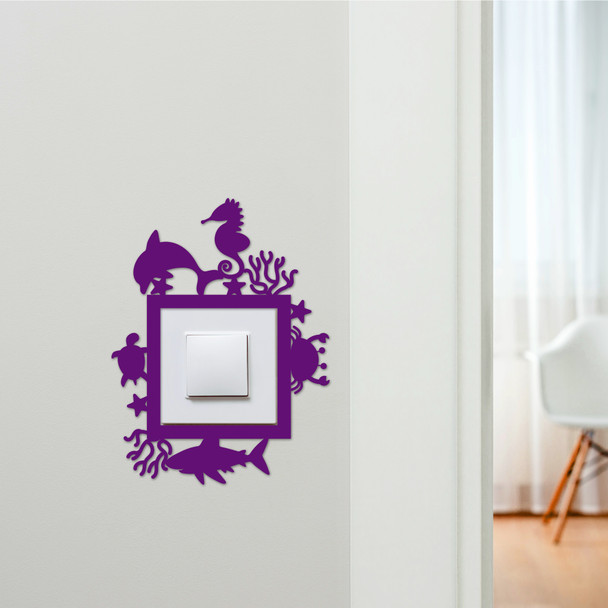 Light Switch Surround Sealife Kids Room Decorative Switch Plate Cover Frame