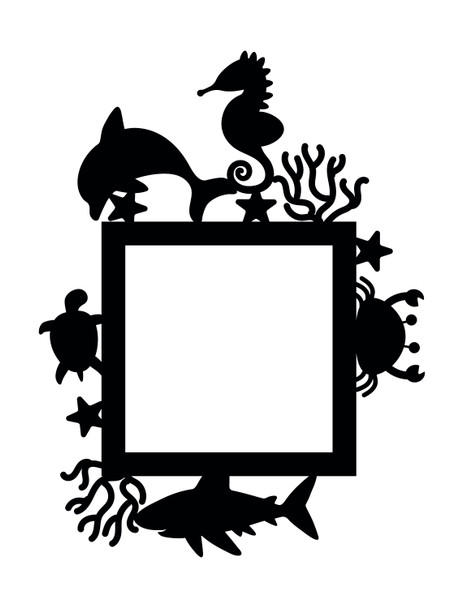 Light Switch Surround Sealife Kids Room Decorative Switch Plate Cover Frame