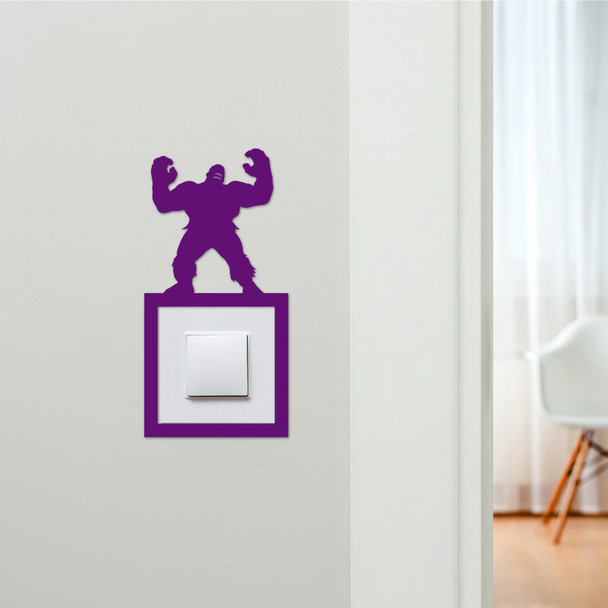 Light Switch Surround Hulk Superhero Kids Room Decorative Switch Cover Frame