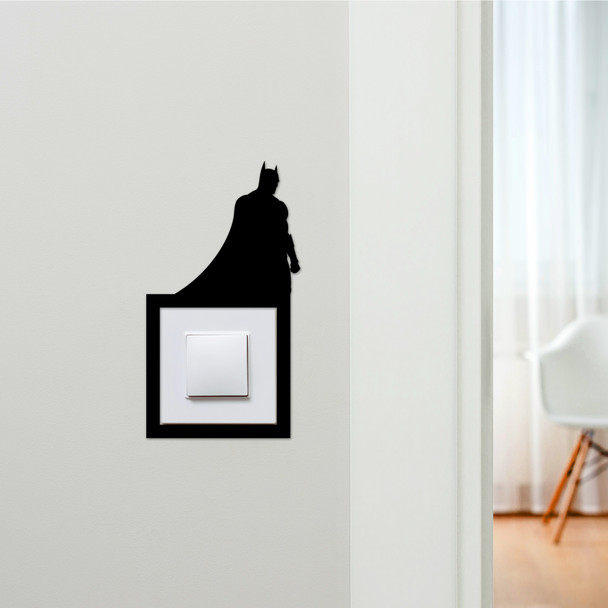 Light Switch Surround Batman Superhero Kids Room Decorative Switch Cover Frame