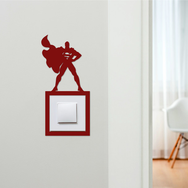 Light Switch Surround Superman Kids Room Decorative Switch Plate Cover Frame