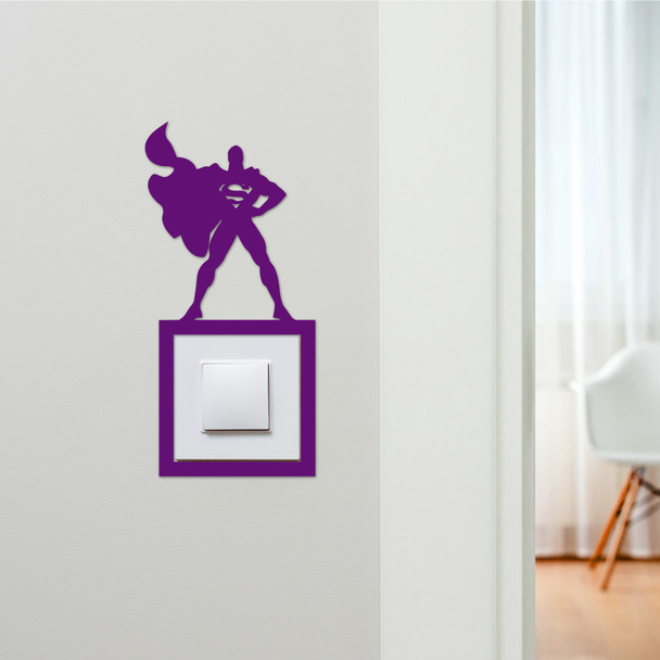 Light Switch Surround Superman Kids Room Decorative Switch Plate Cover Frame