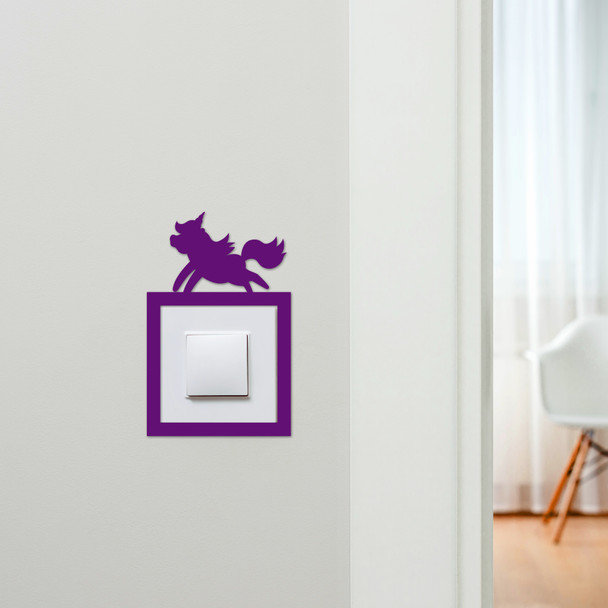 Light Switch Surround Unicorn Kids Room Decorative Switch Plate Cover Frame