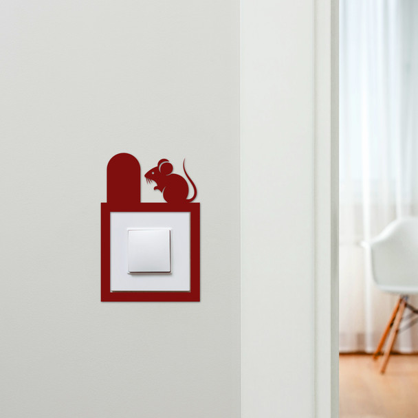 Light Switch Surround Mouse Door Decorative Switch Plate Cover Frame