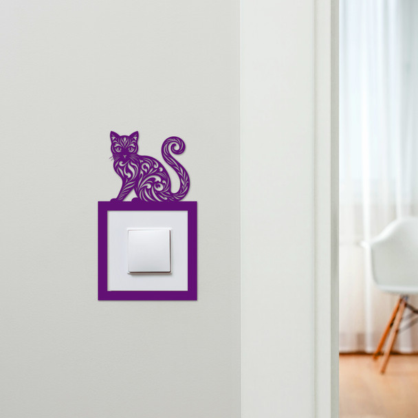 Light Switch Surround Ornamental Cat Decorative Switch Plate Cover Frame
