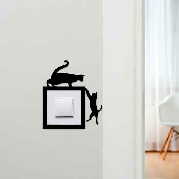Light Switch Surround Cats Hanging Decorative Switch Plate Cover Frame