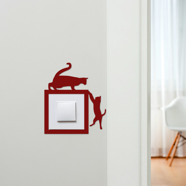 Light Switch Surround Cats Hanging Decorative Switch Plate Cover Frame