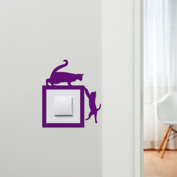 Light Switch Surround Cats Hanging Decorative Switch Plate Cover Frame