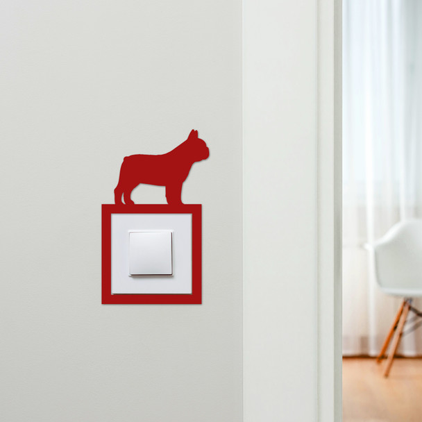 Light Switch Surround French Bulldog Dog Decorative Switch Plate Cover Frame