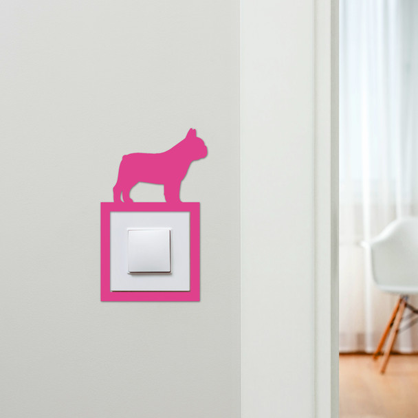 Light Switch Surround French Bulldog Dog Decorative Switch Plate Cover Frame