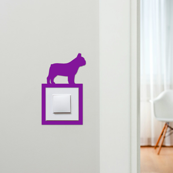 Light Switch Surround French Bulldog Dog Decorative Switch Plate Cover Frame