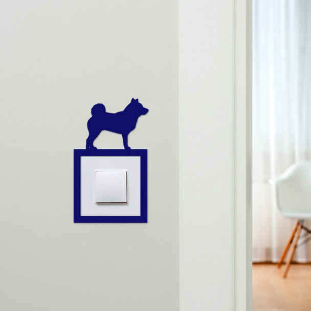 Light Switch Surround Shiba Inu Dog Decorative Switch Plate Cover Frame
