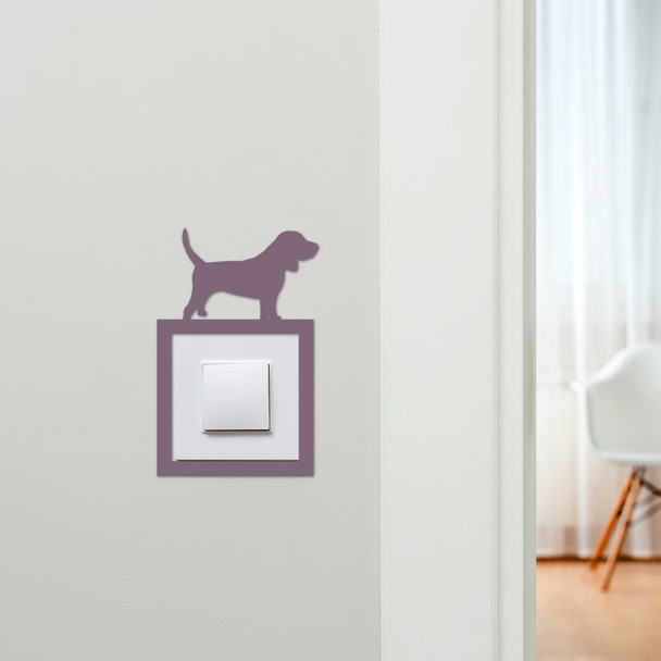 Light Switch Surround Beagle Dog Decorative Switch Plate Cover Frame