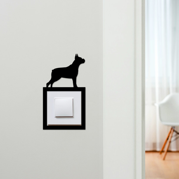 Light Switch Surround Boxer Dog Decorative Switch Plate Cover Frame
