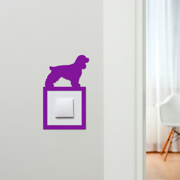 Light Switch Surround Cocker Spaniel Dog Decorative Switch Plate Cover Frame