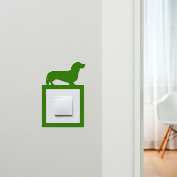 Light Switch Surround Dachshund Dog Decorative Switch Plate Cover Frame