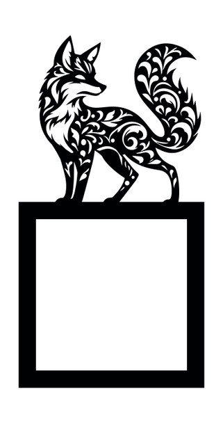 Light Switch Surround Ornamental Fox Decorative Switch Plate Cover Frame