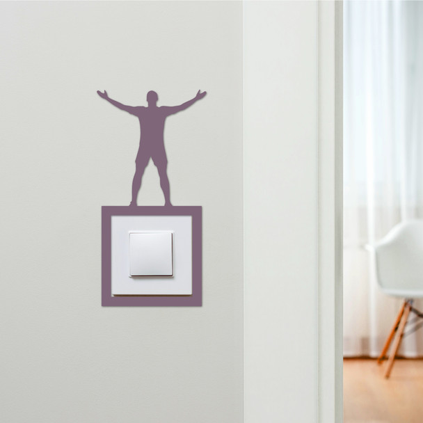Light Switch Surround Ronaldo Footballer Football Decorative Switch Cover Frame