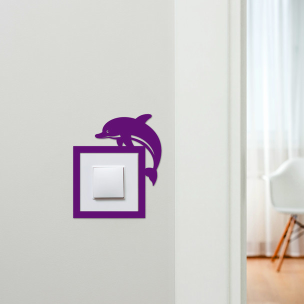 Light Switch Surround Dolphin Decorative Switch Plate Cover Frame