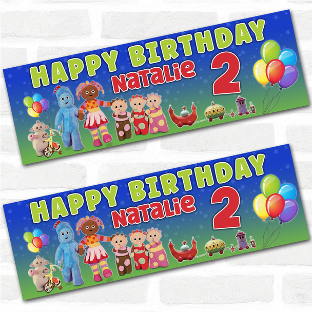 Personalised Party Banner For Kids Birthday In The Night Garden