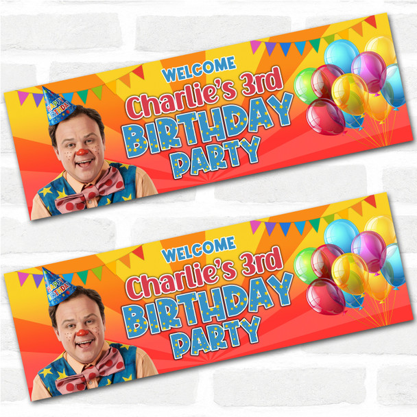 Personalised Party Banner For Kids Birthday Mr Tumble Balloons