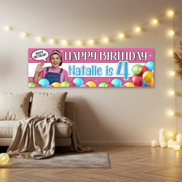Personalised Party Banner For Kids Birthday Ms Rachel