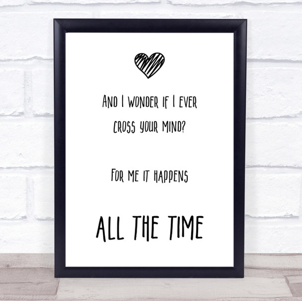 Lady Antebellum Need You Now Song Lyric Quote Print