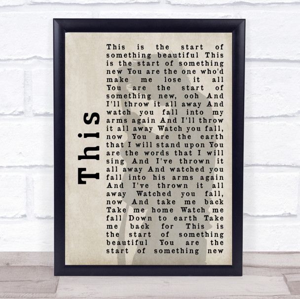 Ed Sheeran This Shadow Song Lyric Quote Print