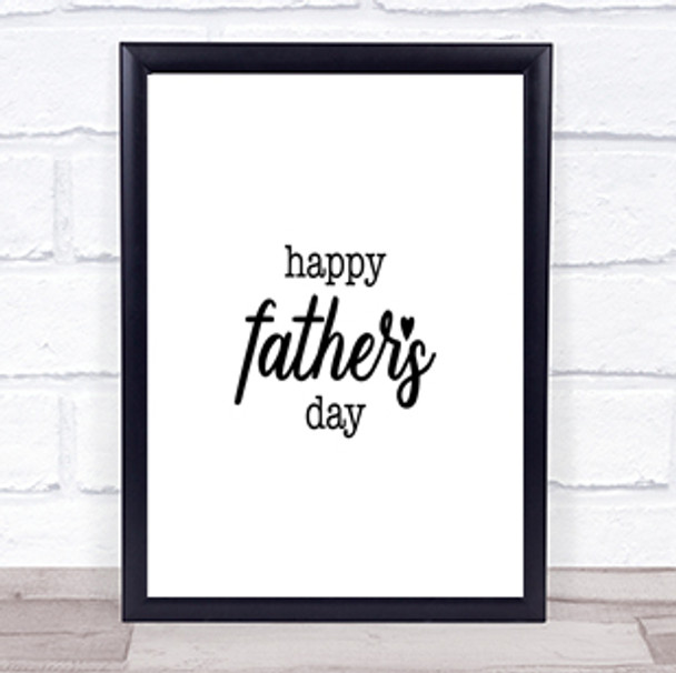 Fathers Day Quote Print Poster Typography Word Art Picture