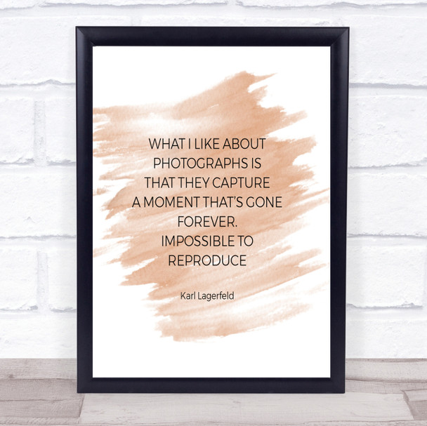 Karl Photographs Quote Print Watercolour Wall Art