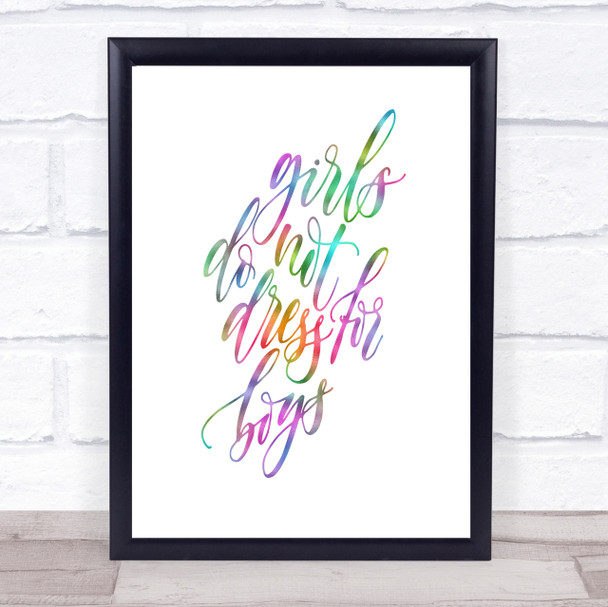 Dress For Boys Rainbow Quote Print