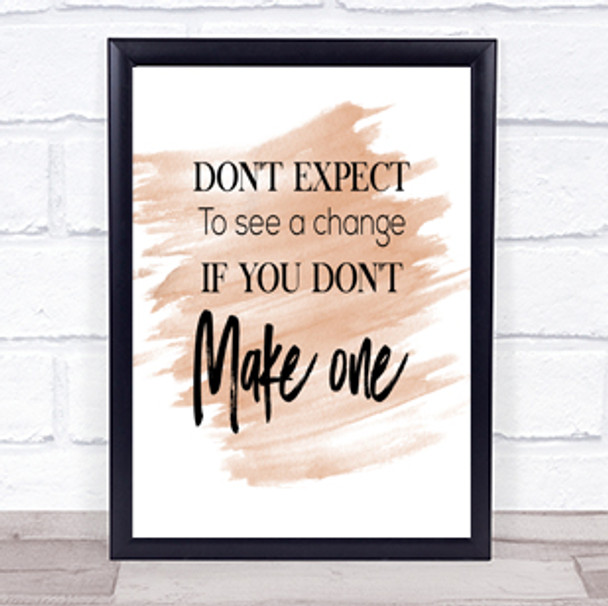 Make One Quote Print Watercolour Wall Art