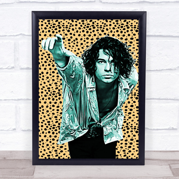 Michael Hutchence Leopard Funky Framed Wall Art Print