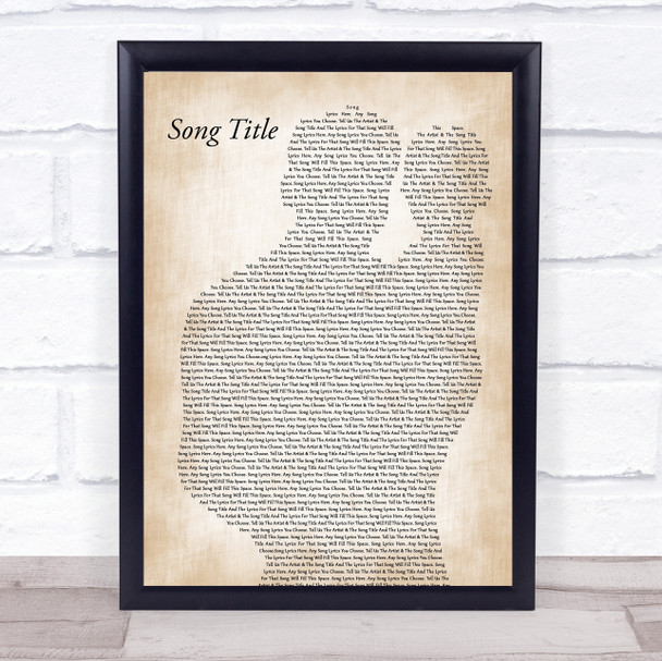 Dolly Parton Applejack Father & Baby Song Lyric Print - Or Any Song You Choose