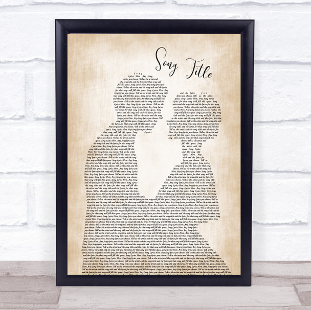 John Lennon Grow Old With Me Man Lady Bride Groom Wedding Song Lyric Print - Or Any Song You Choose