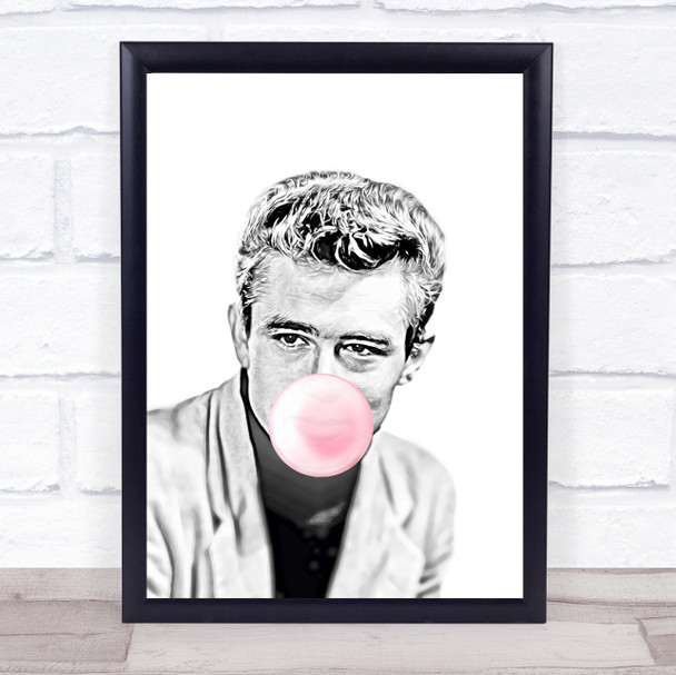 James Dean Bubblegum Wall Art Print