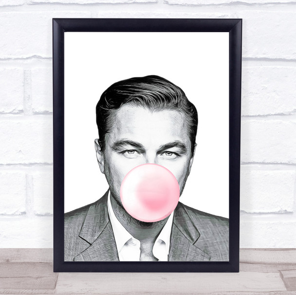 Leonardo DiCaprio Bubblegum Wall Art Print