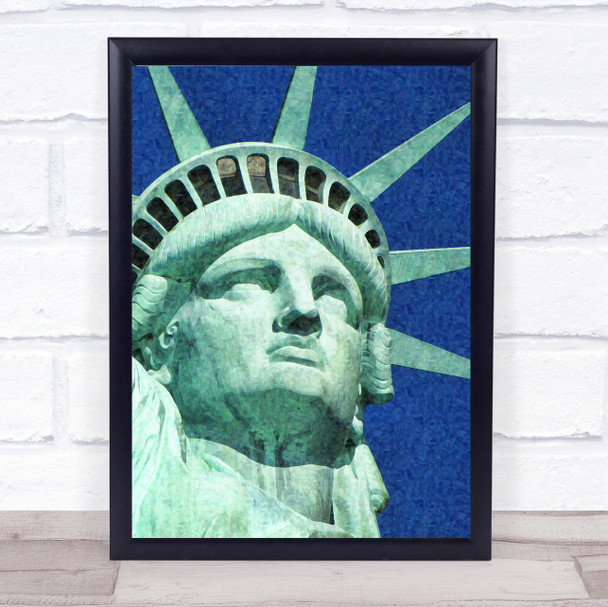 Statue Of Liberty Impressionist Wall Art Print