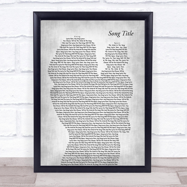 Charles Aznavour She Mother & Baby Grey Song Lyric Music Art Print - Or Any Song You Choose