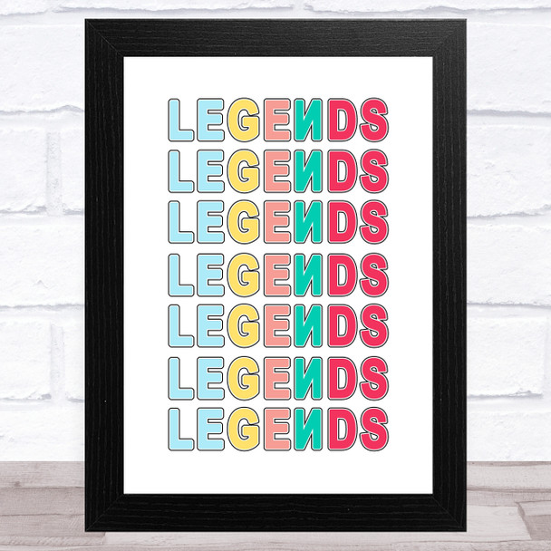 Norris Nuts YouTubers Legends White Children's Kids Wall Art Print