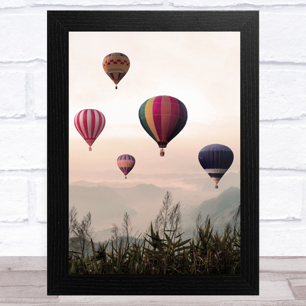 Hot Air Balloons Design 2 Home Wall Art Print