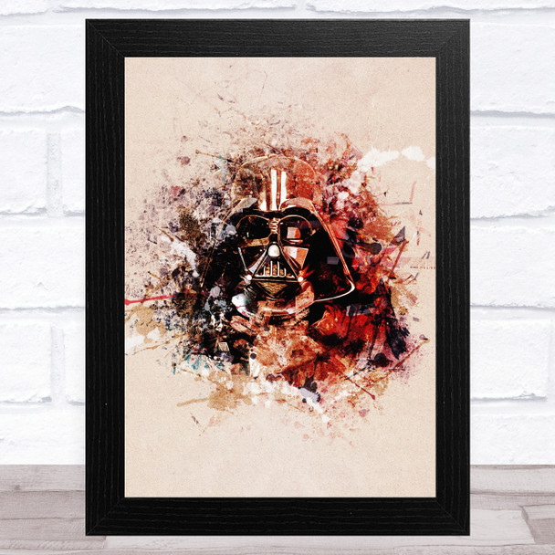 Darth Vader Abstract Children's Kid's Wall Art Print