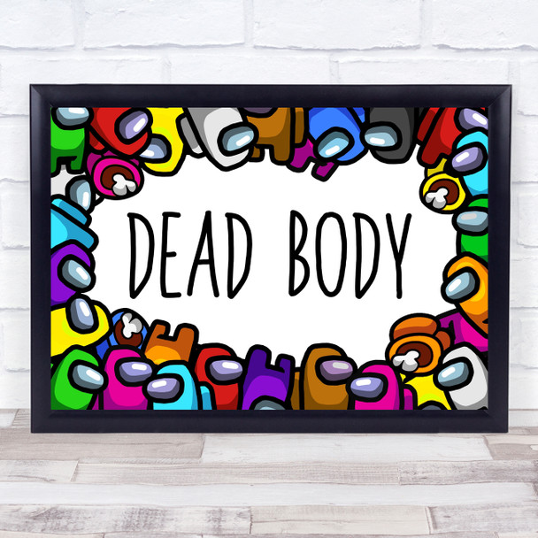 Dead Body Among Us Children's Kid's Wall Art Print