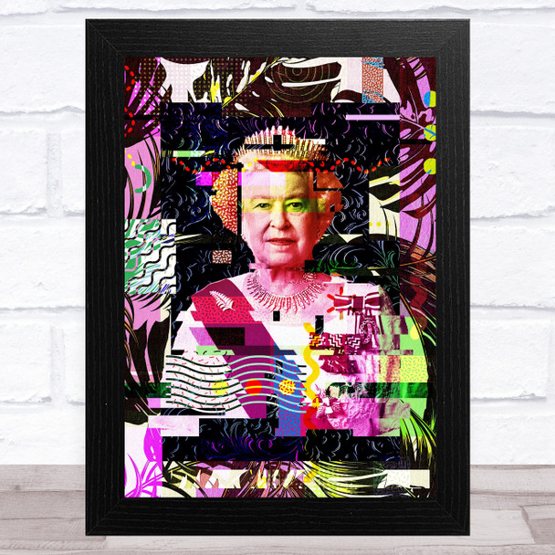 Queen Elizabeth Iconic Celeb Wall Art Print