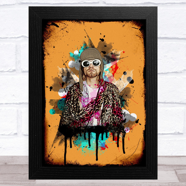 Kurt Cobain Iconic Celeb Wall Art Print