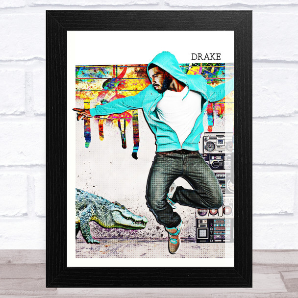Drake Pop Art Celeb Wall Art Print