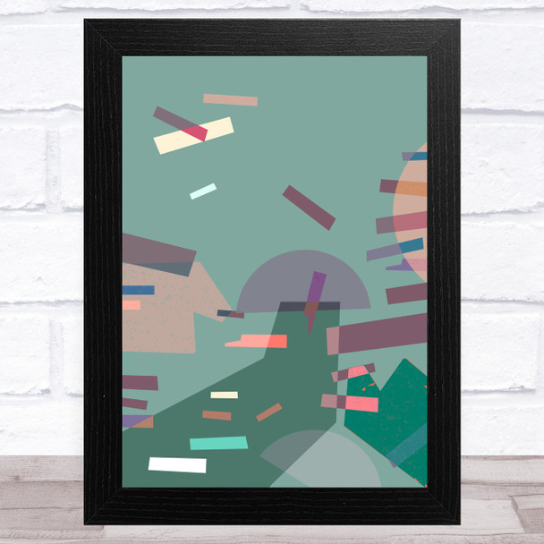 Bright Shatter Abstract Style 6 Wall Art Print