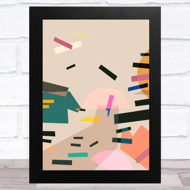 Bright Shatter Abstract Style 4 Wall Art Print