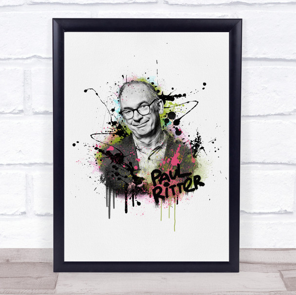 Paul Ritter Watercolour Splatter Drip Wall Art Print