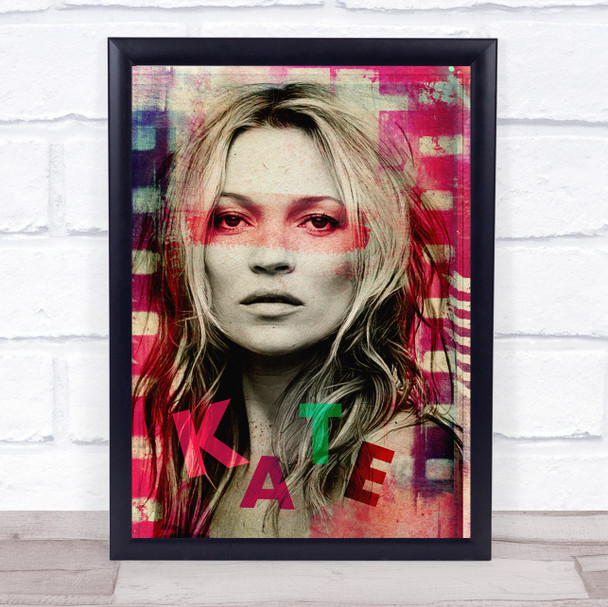 Kate Moss Grunge Movie Reel Wall Art Print